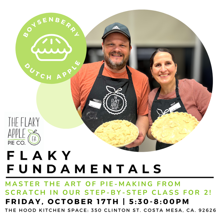 Pie making class for two hosted by the Flaky Apple Pie Co. 