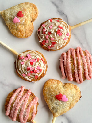 Valentine's Day Pie Pops