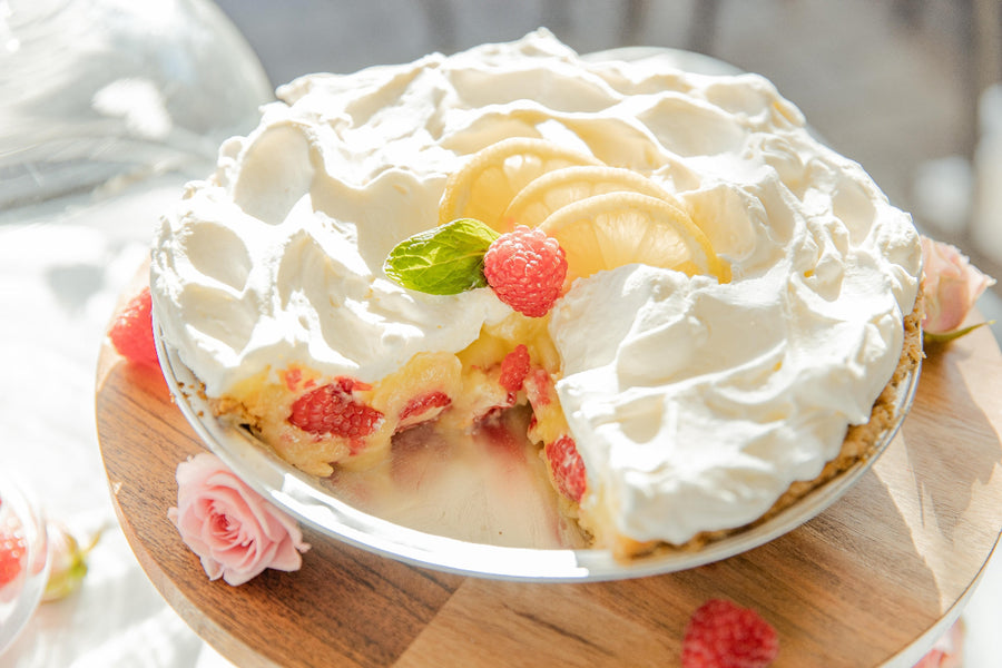 Lemon Raspberry Cream Pie from The Flaky Apple Pie Co