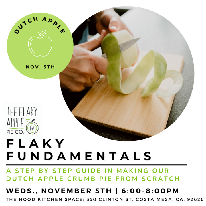 Pie making class by the flaky apple pie co