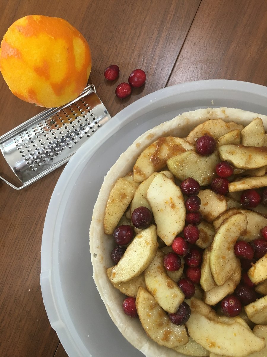Purchase the ready to bake Cranberry Apple Crumb Pie from the Flaky Apple Pie Company and wow all our friends with your baking skills this Holiday Season.