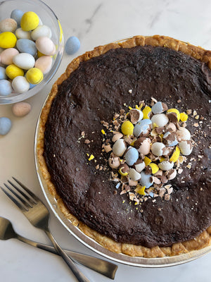 Molten Brownie Pie