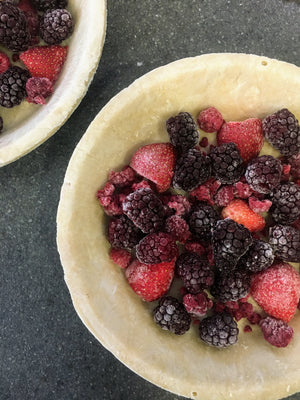 Triple Berry Apple Crumb Pie