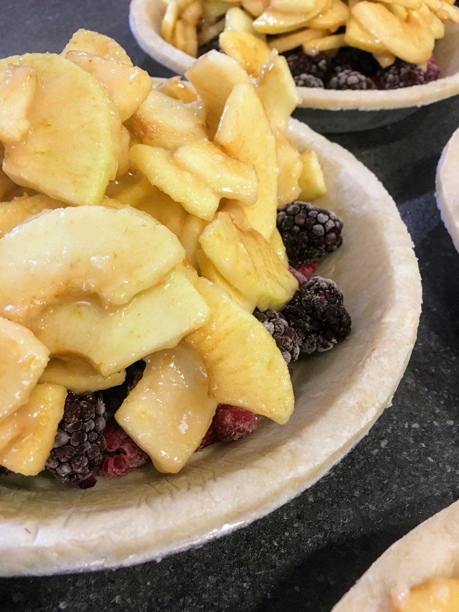 Triple Berry Apple Crumb Pie