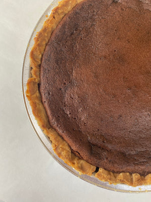 Molten Brownie Pie