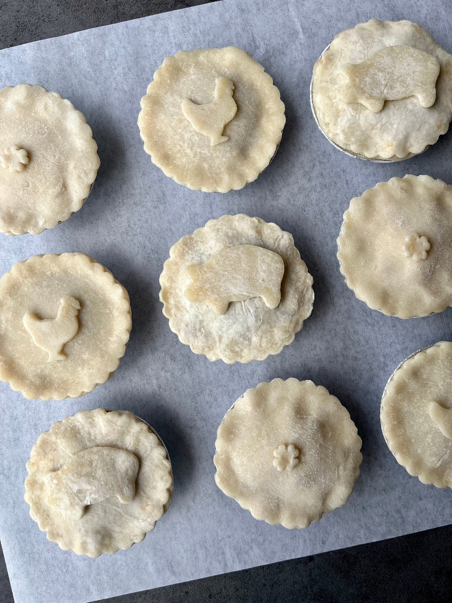 Little  savory pies from The Flaky Apple Pie co  -  perfect for entertaining